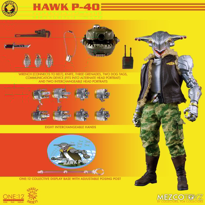 MEZCO- HAWK P-40 (SEALED)