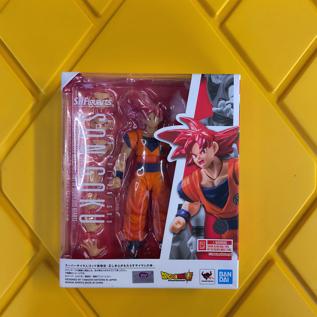 SH FIGUARTS- SUPER SAIYAN GOD GOKU (INCOMPLETE) (PRE-OWNED)